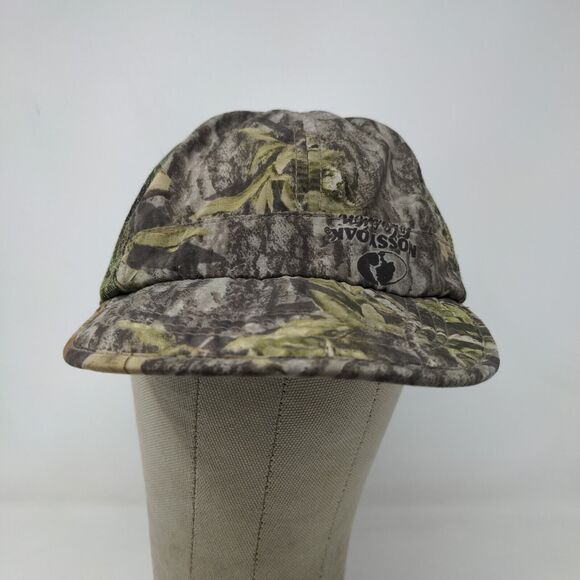 Mossy Oak Men's Slideback Camo Hat Green Brown OSFM Mesh Back - Picture 2 of 9